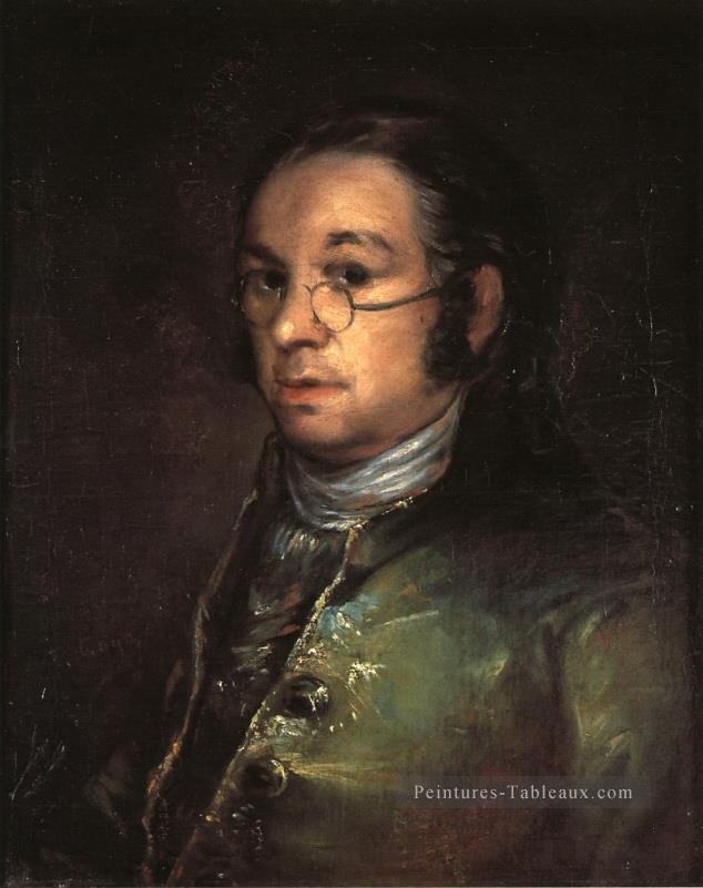 Autoportrait avec des lunettes Francisco de Goya Peintures à l'huile
